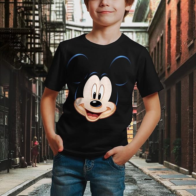 Boys Classic Mickey Mouse T Shirt Mickey Mouse Big Happy Face