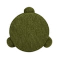 thumbnail image 4 of Jennifer Taylor Home Hugo 20.5" Round Fully Upholstered Ottoman, Moss Green Boucle, 4 of 7