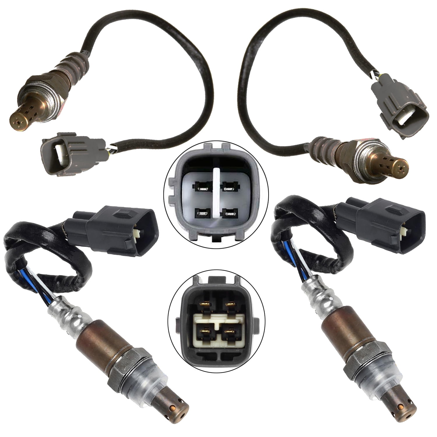Maxfaovr 4X O2 Oxygen Sensor for 2007-2005 Toyota 4Runner Land Cruiser, Lexus V8 Upstream Downstream
