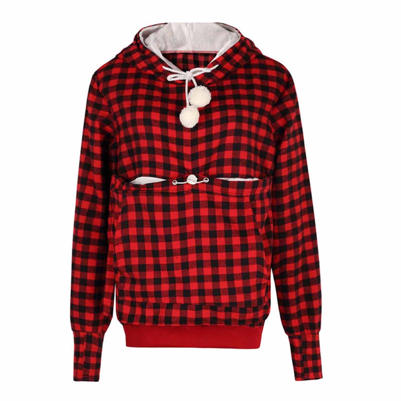 Sweat à Capuche Femme Avec Grande Poche Chat/porte-chiot - Manches Longues, Coupe Ample, Design Anime