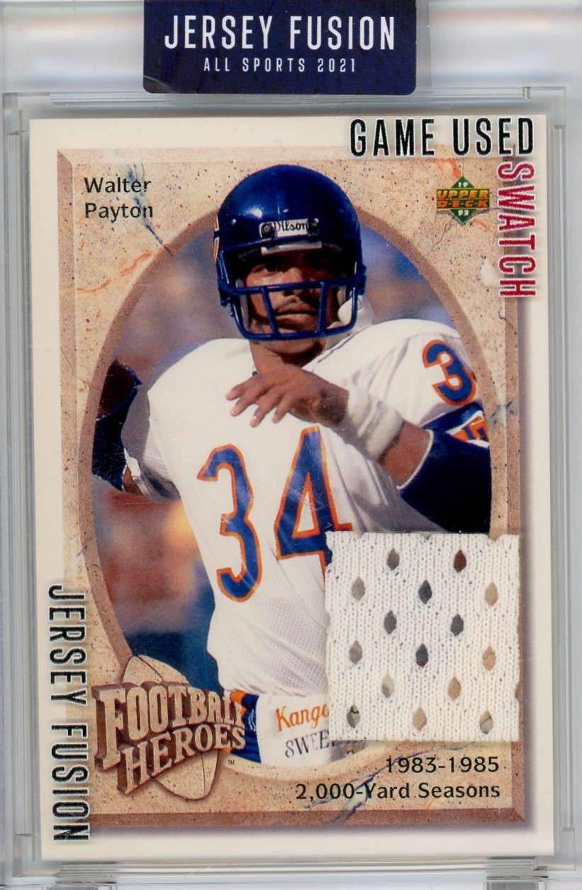 Jersey Fusion NFL All Sports 2021 Walter Payton Trading Card JFWP84