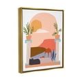 thumbnail image 5 of Stupell Industries Black Cat Watching Peaceful Sunny Hills Scenery Graphic Art Metallic Gold Floating Framed Canvas Print Wall Art, Design by June Erica Vess, 5 of 5