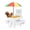 Rainbow, variant on XYADX Squirrel Picnic Table Feeder, Wooden with Umbrella & Water Bowl, Brown, Outdoor