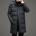 thumbnail image 5 of Chaqueta larga con capucha y plumón para hombre, chaqueta acolchada de plumón de pato de marca de diseñador para invierno, chaqueta informal para hombre, abrigo frío para hombre, 5 of 5
