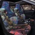 thumbnail image 2 of Uemuo Rainbow Astronaut Space Landscape Pattern Car Seat Covers for Front Seats Waterproof Seat Covers for Cars, Universal Auto Front Seats Protector Fits for Car-1, 2 of 6