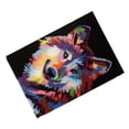 thumbnail image 4 of Wolf Latch Hook Rug Sewing Craft Festival Punch Handmade Crochet Carpet Rug 60x40cm Craft Set for Adults, 4 of 8