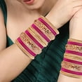 thumbnail image 2 of Indian Ethnic Partywear Handmade Bangles for Women – Elegant Traditional Jewelry Perfect for Weddings, Festivals & Everyday Wear, 2 of 6