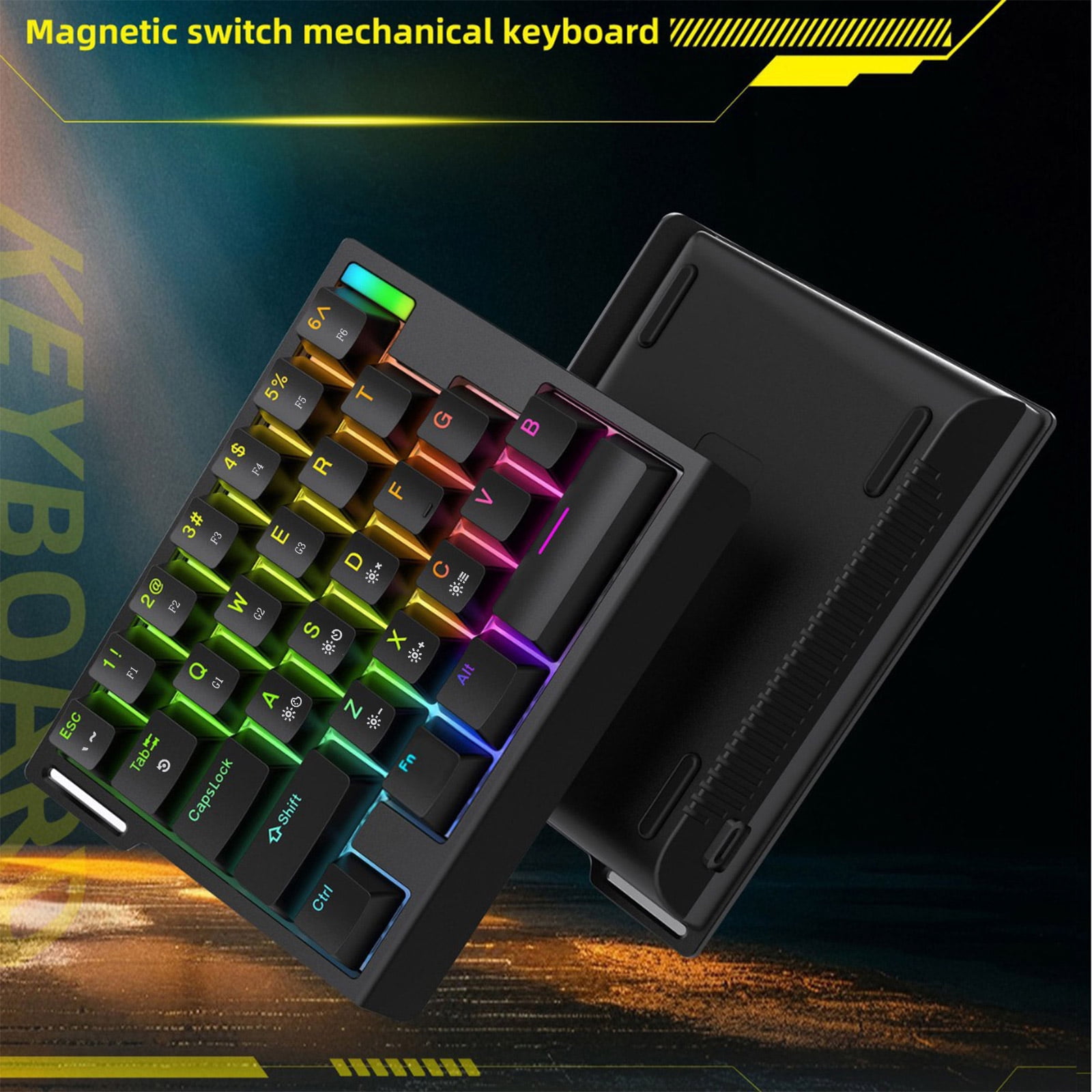 Switches Keyboard Backlit Hot Swappable Gaming Mechanical Single Handed Keyboard Replacement