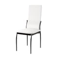 thumbnail image 2 of Furniture of America Jackie Faux Leather Dining Chairs - Set of 2, White, 2 of 4