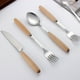 thumbnail image 5 of Vajilla con mango de madera de estilo japonés, vajilla de acero inoxidable, cuchillo de comida occidental, tenedor, cuchara, palillos de madera, cuchara de sopa, tenedor de fruta, 5 of 5