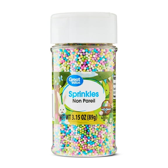 Great Value Pastel Non Pareil Sprinkles, 3.15 oz