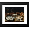 thumbnail image 2 of Osias Beert the Elder 14x11 Black Modern Framed Museum Art Print Titled - Dishes with Oysters, Fruit and Wine (C. 1620-1625), 2 of 5