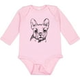 thumbnail image 3 of Inktastic French Bulldog Portrait Boys or Girls Long Sleeve Baby Bodysuit, 3 of 5