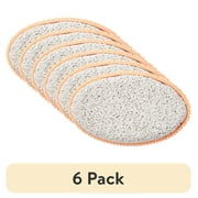 (6 pack) Equate Pumice Stone with Grip Handle, Travel Size, Color May Vary