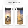thumbnail image 3 of Sikiie Vintage Wildlife Protection Print 18OZ Insulated Straw Cup, Portable Leak-proof Sports Water Bottle, Stainless Steel Water Cup Suitable for Home and Outdoor, 3 of 8