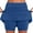Blue, variant on Women's Summer Tennis Skirt Casual Shorts Knee Length Golf Skirts with Pockets Workout Athletic Sports Skort Mid-waist Skirt Pants(Navy,L)
