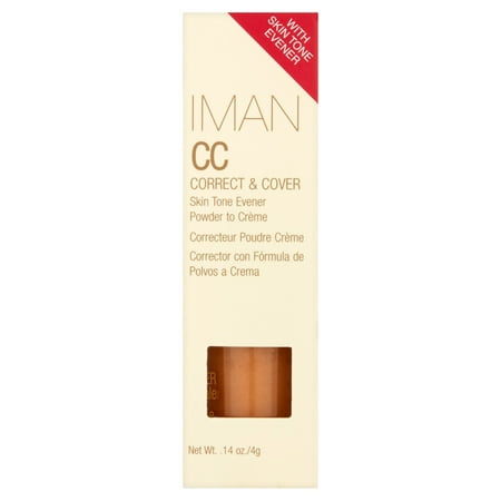 Iman Correct & Cover Clay Medium CC Cream, .14 oz