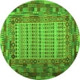 thumbnail image 1 of Ahgly Company Indoor Round Patchwork Green Transitional Area Rugs, 6' Round, 1 of 1