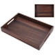 thumbnail image 5 of Bandeja de Nogal Bandeja de Madera para Servir, Bandeja Rectangular Simple de Estilo Japonés para Aperitivos Y Bebidas, Bandeja para Bebidas de Café para Restaurante de Oficina(S) EOTVIA No, 5 of 6