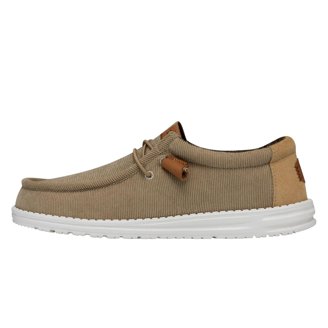 Hey Dude Mens Wally Slub Canvas Loafer - Empire Yellow - 43  display picture 2