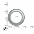 thumbnail image 3 of Dritz Curtain Grommets, 1-9/16" (40 mm) Inner Diameter, Heavy-Duty Plastic, Brushed Silver Color, Snap-On Design, Tool-Free Installation, 8-Pack, 3 of 6