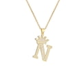 thumbnail image 1 of Guardurnaity InitialNecklacePendantEnglish Letter A to Z Crown Modern Jewellery Birthday Crystal Charm Valentine'sDay Chain Ropa, zapatos y accesorios Miscelánea norte 1, 1 of 6