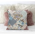 thumbnail image 7 of Arizona Floral Patches Suede Zippered Pillow W Insert in Brown Pink 20 x 20, 7 of 7
