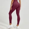 thumbnail image 5 of Liuinsasek Women's Tight Fit Hip-lifting Yoga Pants Stretchy High Waist Mesh Side Pockets Sports Fitness Pants Comfy Everyday Wear, 5 of 7