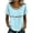Light Blue, variant on uvwlwu Womens Summer Tops,Loose Fit Short Sleeve Blouse Blend Hollow Out Yoke Boho Casual Top for Summer,XXL