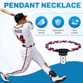 thumbnail image 4 of Colgante del Número 8 para Collar de Béisbol Colgante para Collares de Fanáticos del Deporte para Collar de Cuerda, 4 of 8