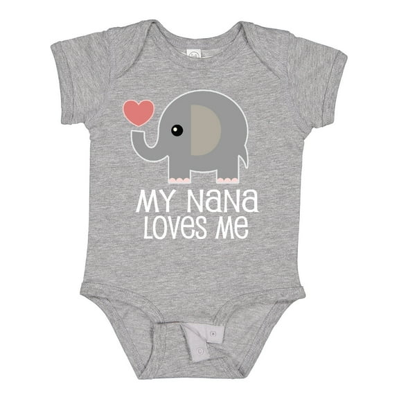 Inktastic Nana Loves Me for Grandkids Boys or Girls Baby Bodysuit