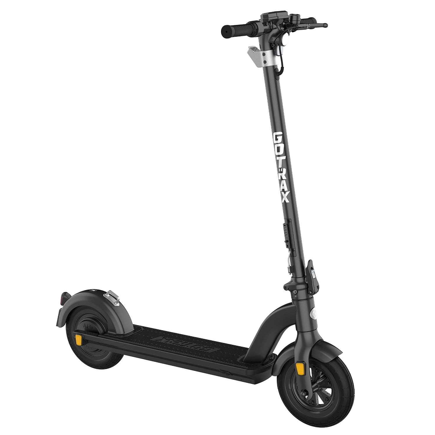 GOTRAX Tour XP Adult Electric with 10" Pneumatic Tires, 20 mph&15.5 mile Range, 350W, 220lbs Max Load,One-Touch Fold & Lock, Black