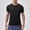 Black1, variant on Men's Solid Color Quick-Dry Short Sleeve Round Neck Athletic Training T-Shirt – 90% Polyester 10% Spandex Breathable Running Gym Workout Top for All Seasons S-XXL