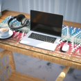 thumbnail image 3 of Long Mouse Pads for Desk,Rainbow Ethnic Pattern Desk Mats on Top Of Desks, Desk Mouse Pad Extra Large with 3mm Non-Slip Base and Stitched Edge for Gaming,Office,Work,Home 35.4"x15.7", 3 of 6