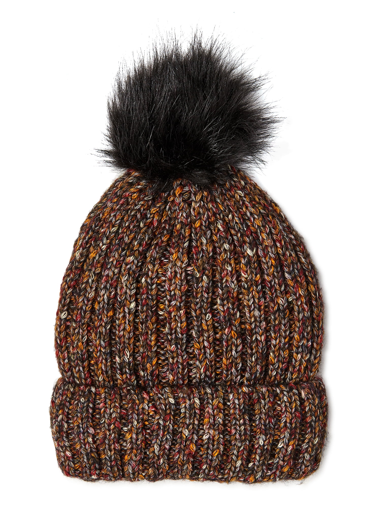 Lined Beanie with Pom Pom 