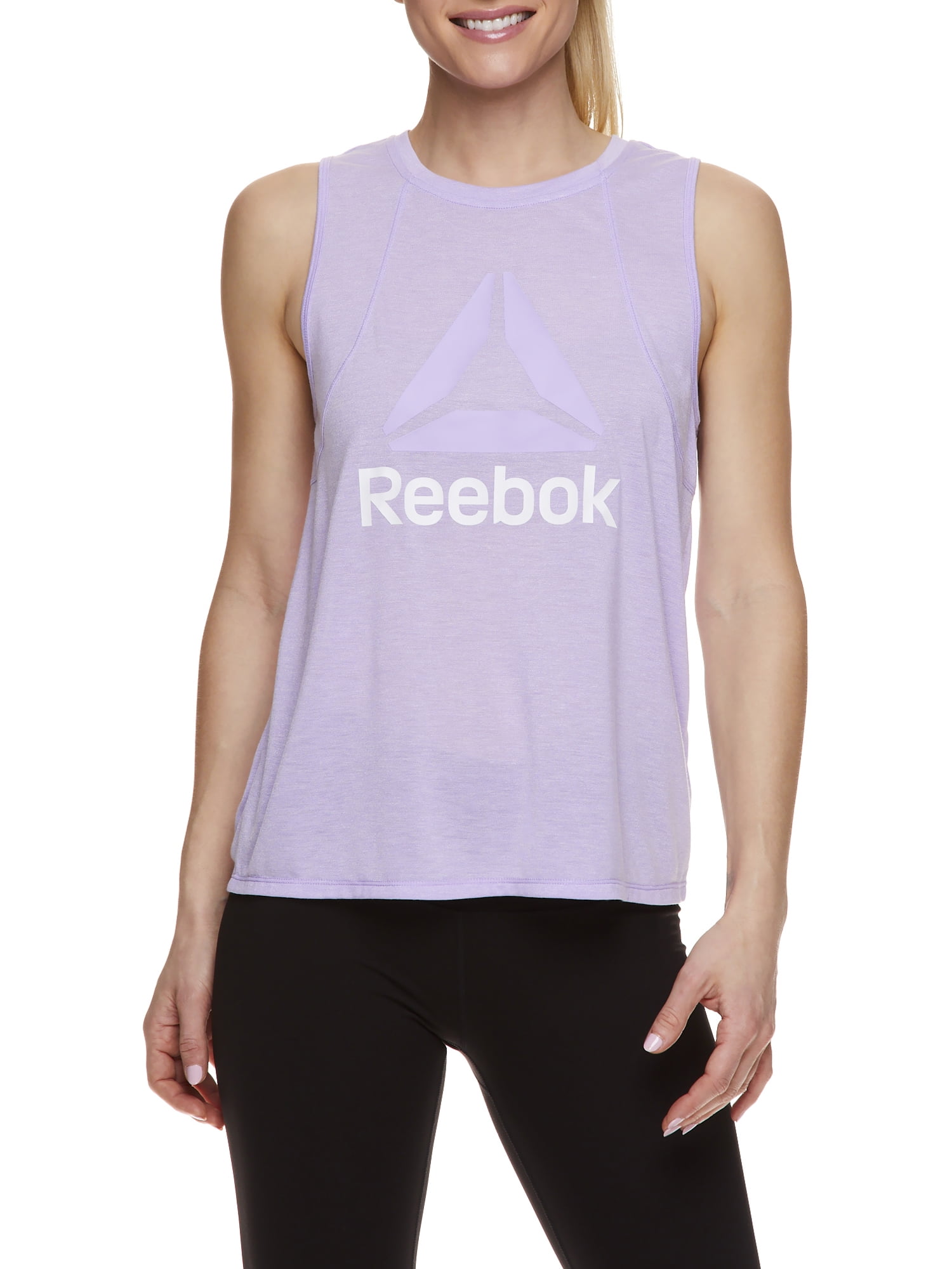 Reebok Womens Muscle Graphic Tank Top 