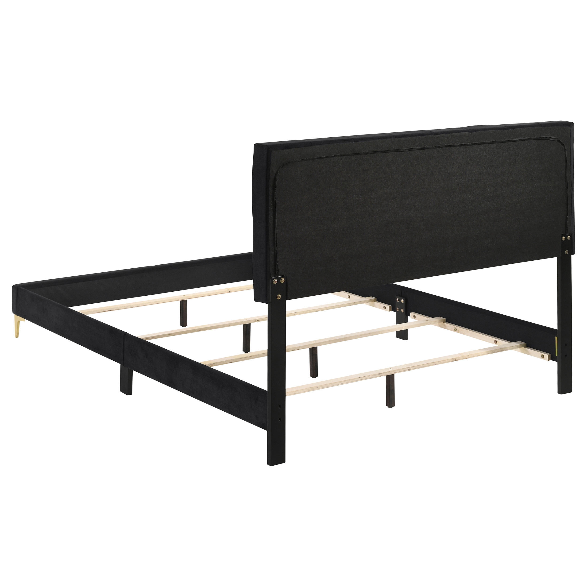 Queen Size Adjustable Bed Base, James Black Upholstered Queen Panel Bed, Black Bed Frames,Upholstered Platform Bed Frames, Furniture Bedroom Furniture Beds, Frames & Bases