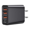thumbnail image 1 of LNGOOR USB+C Wall Mount Phone Charger Portable Fast Charger For Smart Devices Such As Phones  Computers Charging Stones Power Adapter Plug Double Power Adapter Charging Cubes Charge Guard, 1 of 2