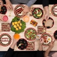 thumbnail image 4 of 96Pcs Cheetah Print Party Supplies Set Leopard Birthday Plates and Napkins Red Black Cherry Theme Disposable Tableware for Girls Women Birthday Wedding Coquette Party Decorations, 4 of 4