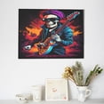 thumbnail image 6 of Gukieu Rock Skull Singer Print Horizontal Canvas Decorative Painting 12x16 Inch Shrinkage Resistant Frame Hanging Home Wall Art Decor, 6 of 6