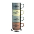 thumbnail image 2 of Juego de Tarros Top Choice de Porcelana Apilables 4 Piezas de 390 Ml con Organizador de Metal, 2 of 6