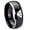 Black 2 Tone Polish Edge, variant on Masonic 32 Triangle Design Freemason Beveled Gray Tungsten Ring 10MM