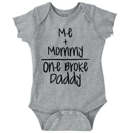 

Cute Shower Father Daddy Present Newborn Baby Boy Girl Romper Brisco Brands