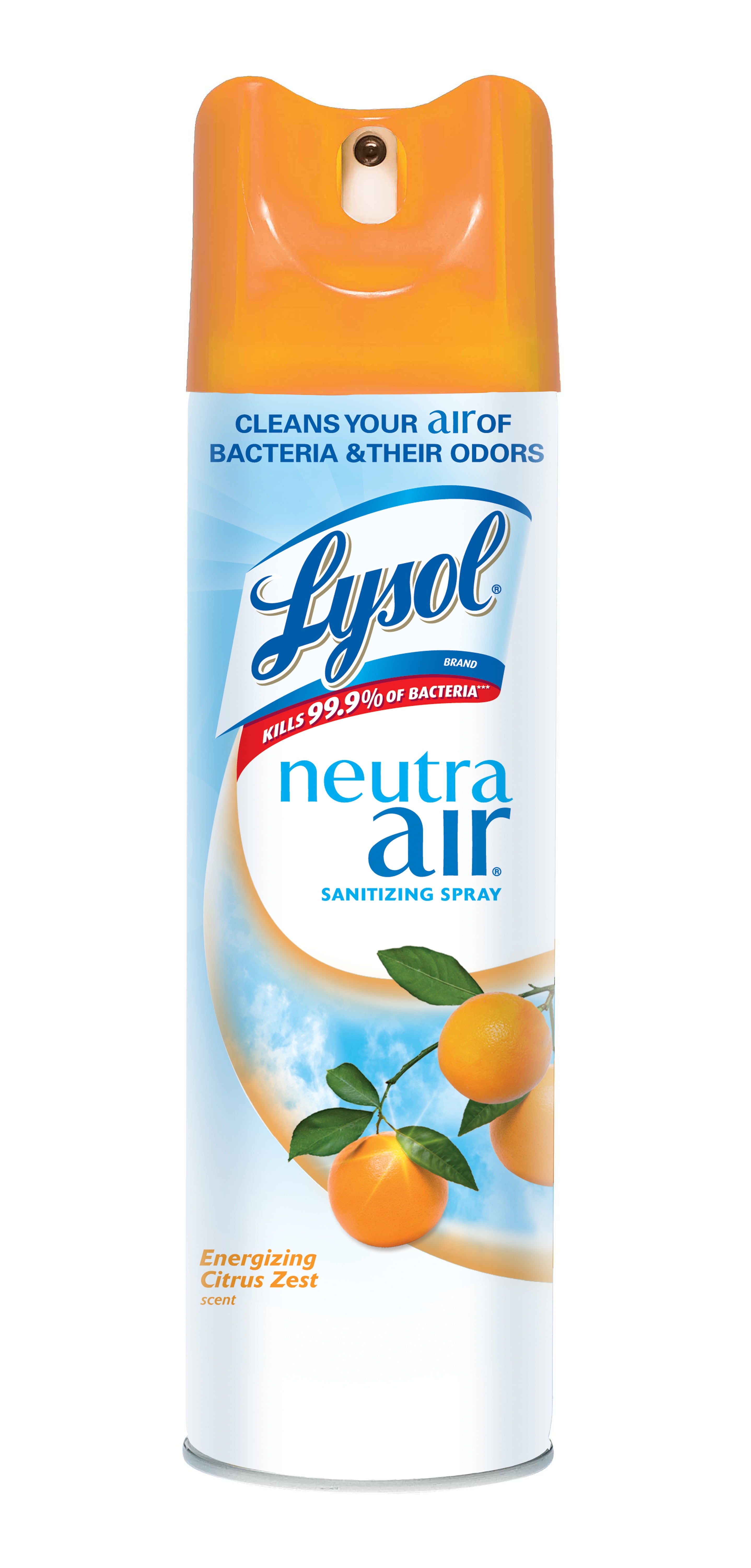 Lysol Neutra Air Sanitizing Spray, Citrus Zest, 10oz, Air ...