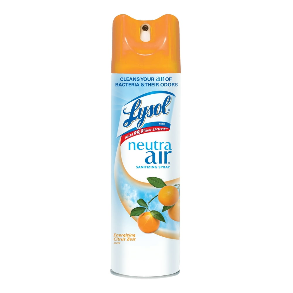 Lysol Neutra Air Sanitizing Spray, Citrus Zest, 10oz, Air Freshener