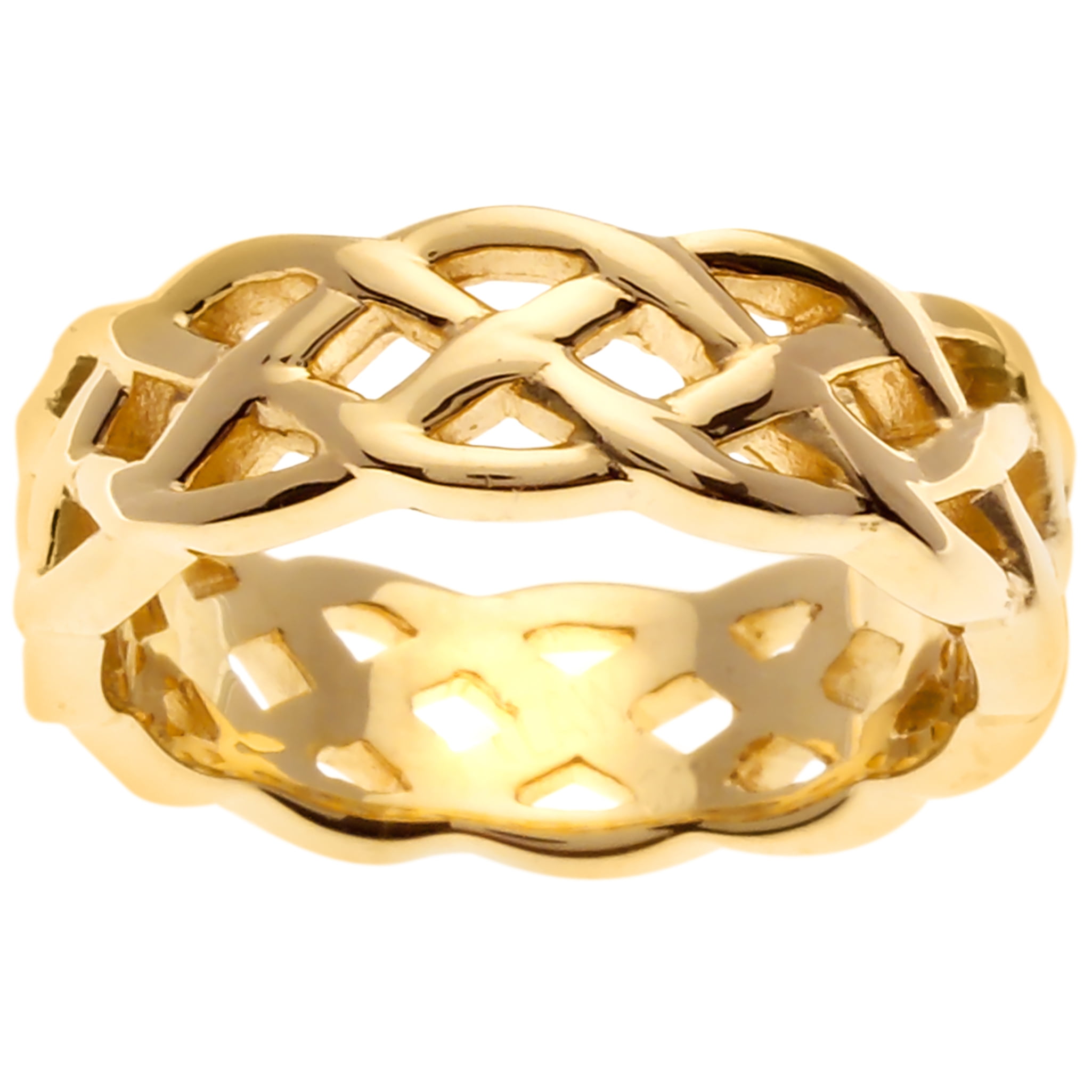 gold infinity wedding band