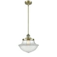 thumbnail image 4 of Innovations Lighting  Franklin Restoration Oxford - 1 Light 12" Stem Hung Mini Pendant Clear/Black Antique Brass, 4 of 5
