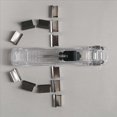 thumbnail image 5 of 2X Dispensador de Clips de Papel de Mano, Cortadora de Papel Rápida Portátil con 100 Clips de Metal Plateado Reutilizables para Documentos de Escritorio, 5 of 5