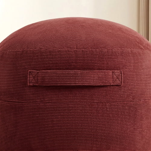 Bean Bag Chair with Memory Foam – Fluffy Cozy Lazy Chair for Dorm, Apartment & Living Room, Red