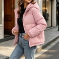 thumbnail image 3 of Jovrlynd Winter Coats for Women Fleece Lined Hooded Warm Quilted Puffer Jacket Plus Size Short Coat with Pockets, M-4XL, 3 of 7
